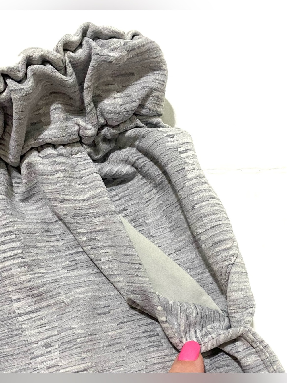 Lululemon Womens 4 Linear Tempo Silver Stretch High Rise Joggers Activewear - Picture 7 of 14
